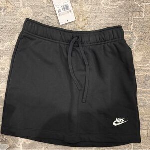 Nike Black Casual Sweatshirt like fabric Athletic leisure  Skirt